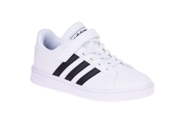 Adidas Grand Court C Wit-Zwarte Sneaker  (EF0109) - MerkenOutlet