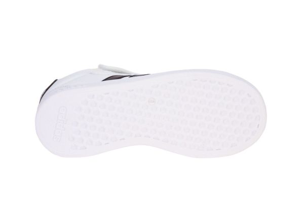 Adidas Grand Court Mid K Wit-Zwarte Sneaker  (IE3862) - MerkenOutlet