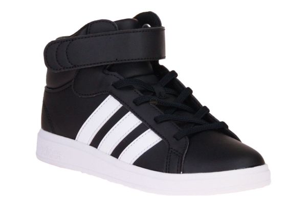 Adidas Grand Court Mid K Zwarte Sneaker  (IE3863) - MerkenOutlet