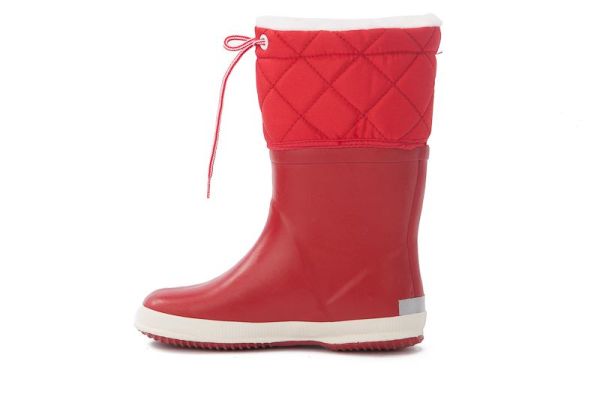 Aigle Rode laars Giboulee met wol (24538) - MerkenOutlet