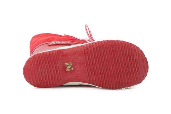 Aigle Rode laars Giboulee met wol (24538) - MerkenOutlet