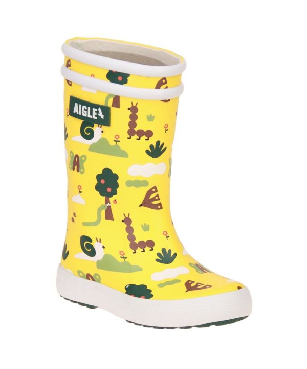 Aigle Lollypop Gele Regenlaars Animaux  (NA42I) - MerkenOutlet