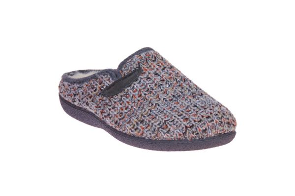 Alberola Grijs-Multi Pantoffel  (17-L21834P) - MerkenOutlet