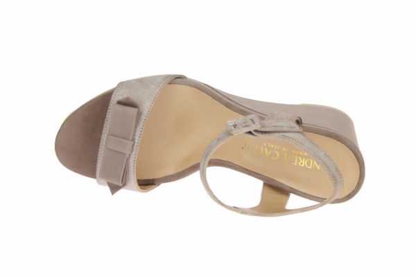 Andrea Catini Metallic Sandaal Met Sleehak  (425) - MerkenOutlet