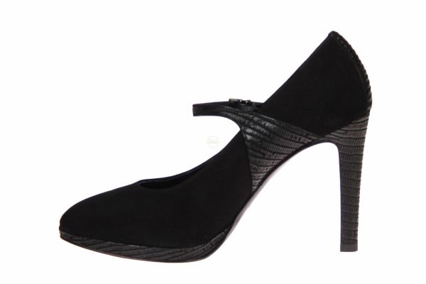 Andrea Catini Zwarte Pump Gesp  (730) - MerkenOutlet