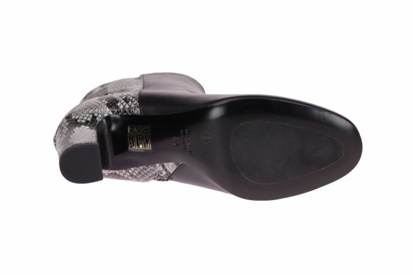 Andrea Catini Zwarte Enkellaars Slangenprint  (360) - MerkenOutlet