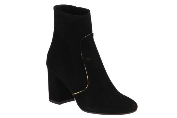 Andrea Catini Zwarte Korte Laars Suede  (622) - MerkenOutlet