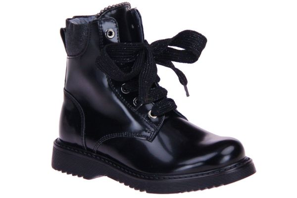 Andrea Morelli Zwarte Veterboot  (50021) - MerkenOutlet