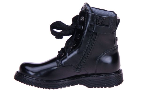 Andrea Morelli Zwarte Veterboot  (50021) - MerkenOutlet