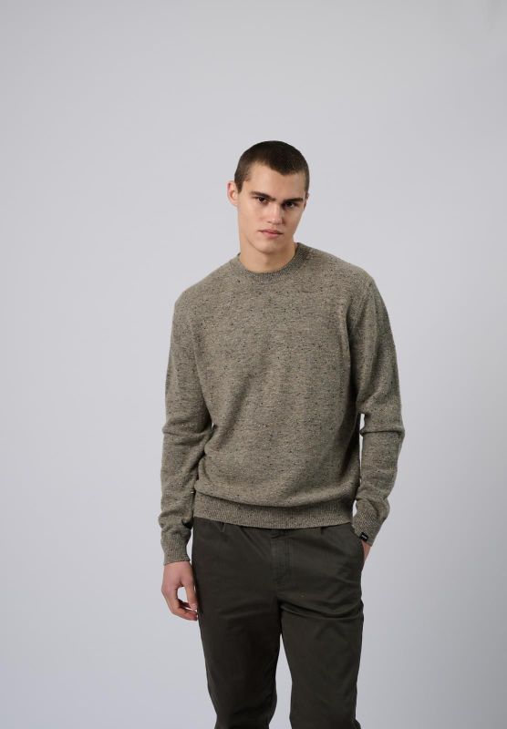Antwrp Neppy Yarn Crewneck Beluga  (BKW098R-ZB-L219/00610) - MerkenOutlet