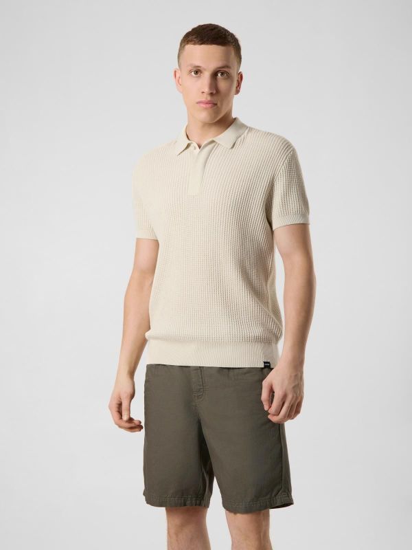 Antwrp Knitted Polo Short Sleeve Ecru  (BKW503-L213/000122 - ECRU) - MerkenOutlet