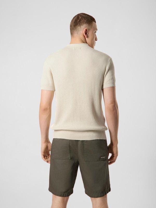 Antwrp Knitted Polo Short Sleeve Ecru  (BKW503-L213/000122 - ECRU) - MerkenOutlet