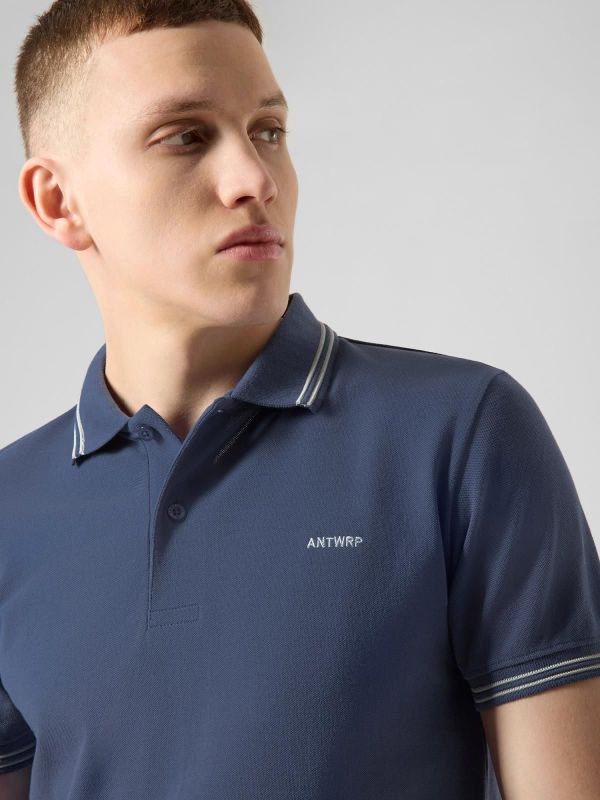 Antwrp Classic Polo Shirt Pacific Blue  (BPO500-L031/000436 PACIFUC BLUE) - MerkenOutlet