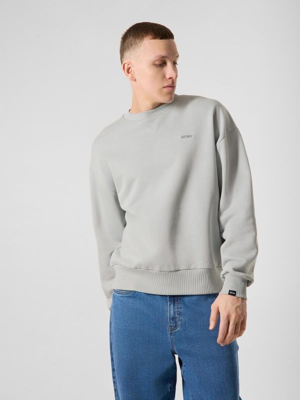 Antwrp Backprint Sweat Sharkskin Straight Fit  (BSW478-L042/000207 - SHARKSKIN) - MerkenOutlet