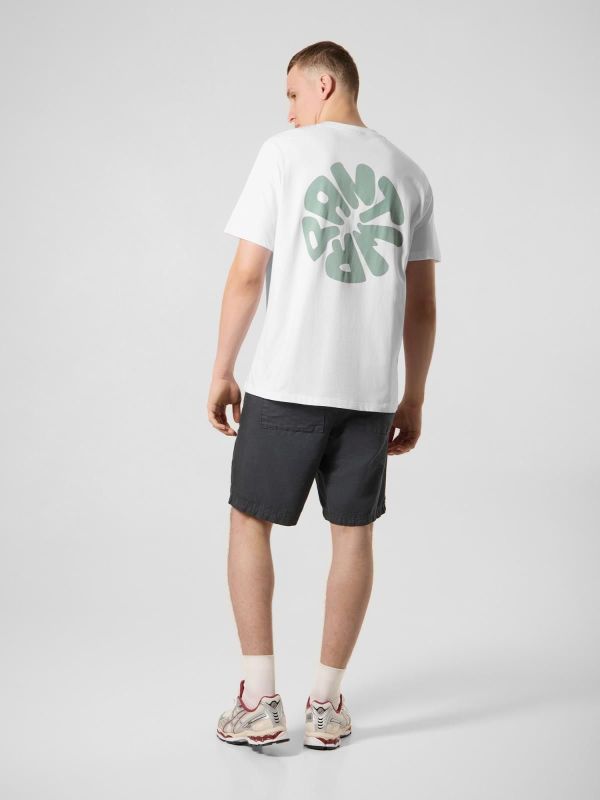 Antwrp Backprint T-shirt White Straight Fit  (BTS478-L001S/000100 WHITE) - MerkenOutlet