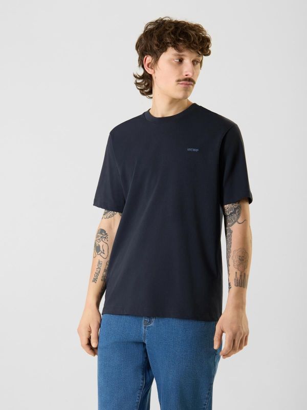 Antwrp Backprint T-shirt Ink Blue  (BTS505-L030/000407 - INK BLUE) - MerkenOutlet