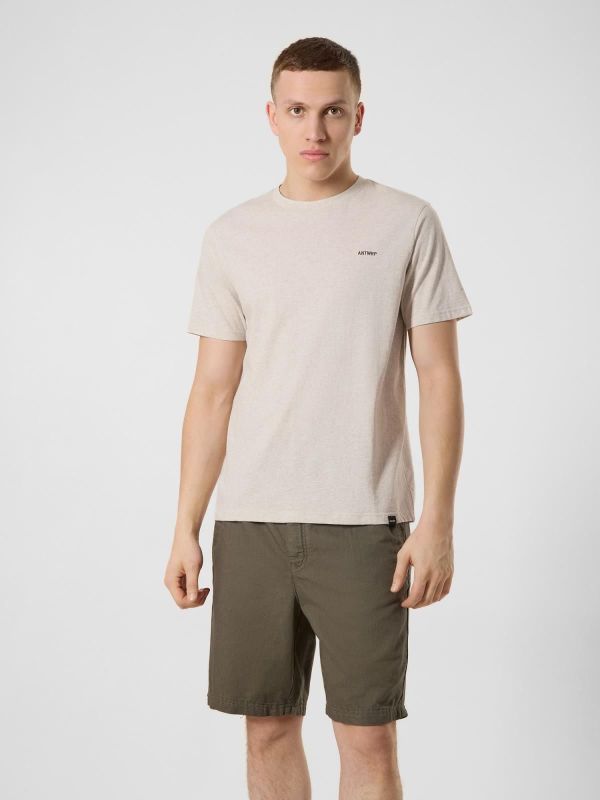 ANTWRP Toucan Backprint T-shirt Linen  (BTS509-L001S/000114 - LINEN) - MerkenOutlet
