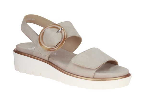 Ara Sandaal Beige Uitneembaar Voetbed  (1233505-08) - MerkenOutlet
