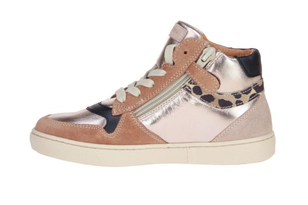 Babybotte Goud-Camel Hoge Sneaker  (5523-B124) - MerkenOutlet