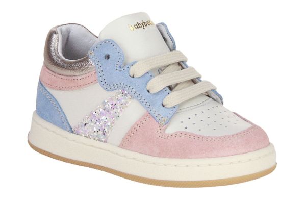 Babybotte Sneaker Offwhite-Roze  (6217B025) - MerkenOutlet