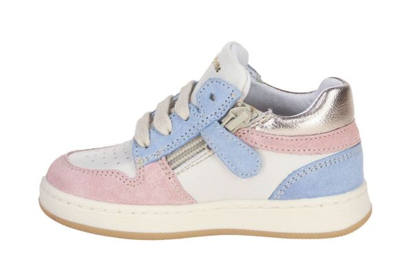 Babybotte Sneaker Offwhite-Roze  (6217B025) - MerkenOutlet
