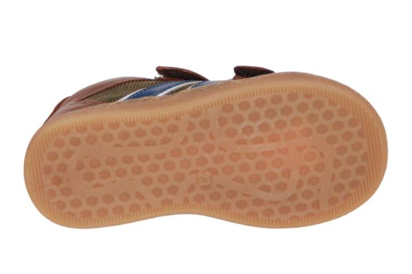 Babybotte Velcroschoen Groen-Bruin  (7092B084) - MerkenOutlet