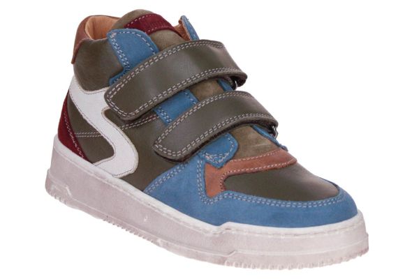 Babybotte Velcroschoen Groen-Blauw  (7302B084) - MerkenOutlet