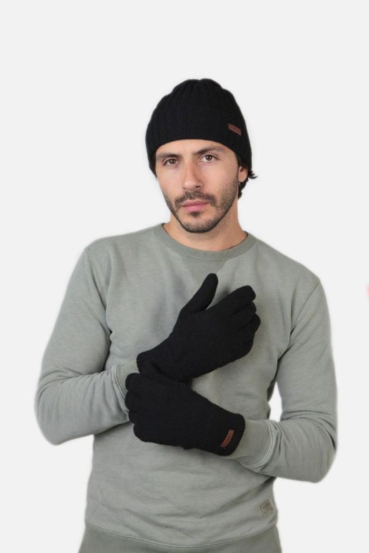 Barts Haakon Zwarte handschoen  (0095-011) - MerkenOutlet