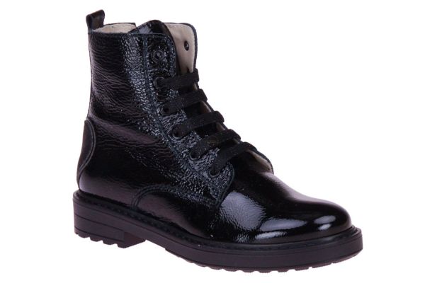 Beberlis Zwarte Veterboot Lak  (22036-) - MerkenOutlet