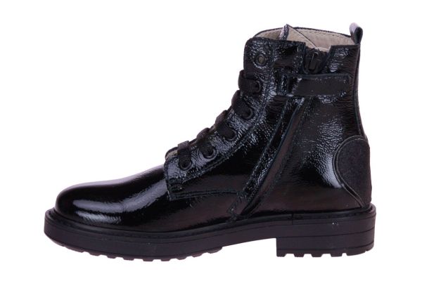 Beberlis Zwarte Veterboot Lak  (22036-) - MerkenOutlet
