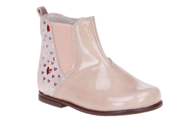 Beberlis Roze Enkellaars Hartjes  (22811) - MerkenOutlet