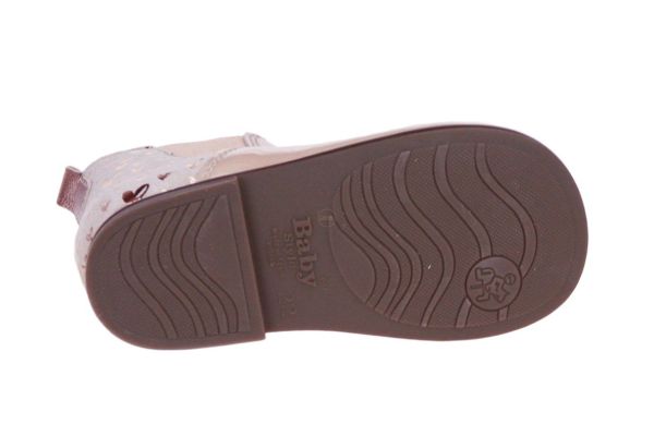 Beberlis Roze Enkellaars Hartjes  (22811) - MerkenOutlet