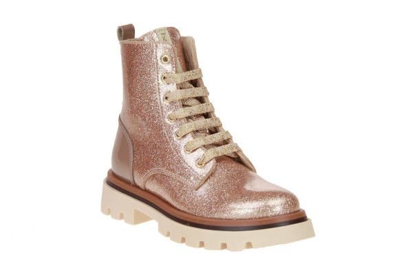 Beberlis Roze Veterboot Glitter  (23438-B) - MerkenOutlet