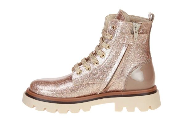 Beberlis Roze Veterboot Glitter  (23438-B) - MerkenOutlet