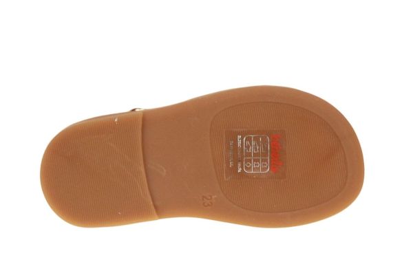 Beberlis Sandaaltje Gesloten Hiel Beige-Goud  (23802 ) - MerkenOutlet