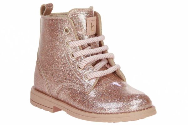 Beberlis Roze Veterboot Glitter  (24208-A) - MerkenOutlet