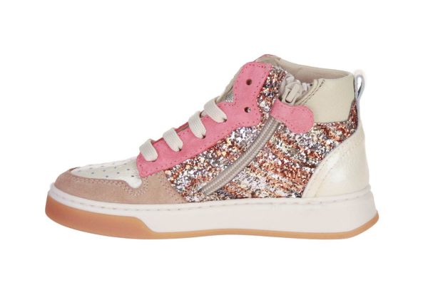Beberlis Beige-Multi Hoge Sneaker  (24276) - MerkenOutlet