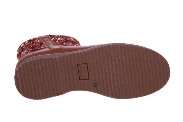 Beberlis Korte Laars Camel Glitter  (24733-A) - MerkenOutlet