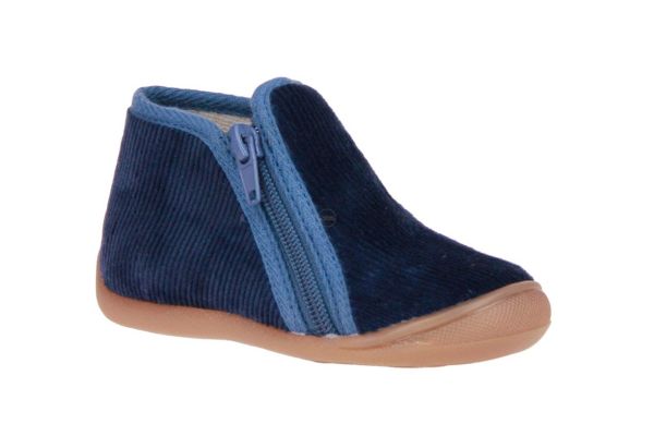 Bellamy Velour Blauwe Pantoffel  (28742001) - MerkenOutlet