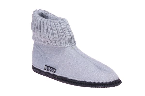 Bergstein Cozy Zilveren Pantoffel  (COZY-299) - MerkenOutlet