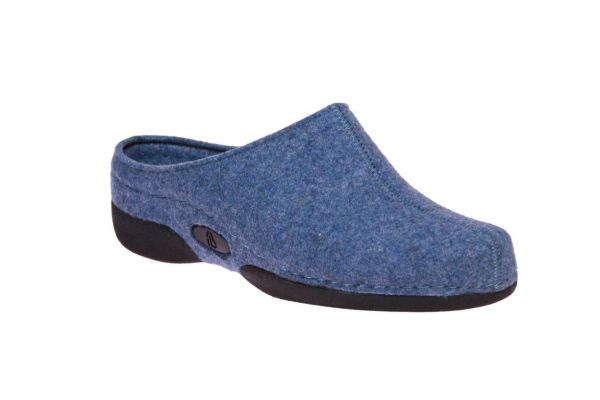 Berkemann Lauren Blauwe Pantoffel  (01578-028) - MerkenOutlet