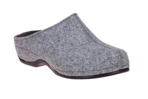 Berkemann Florina Licht Grijze Pantoffel  (01025-652) - MerkenOutlet