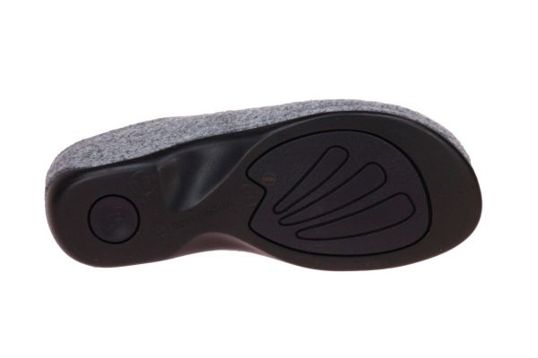 Berkemann Florina Licht Grijze Pantoffel  (01025-652) - MerkenOutlet