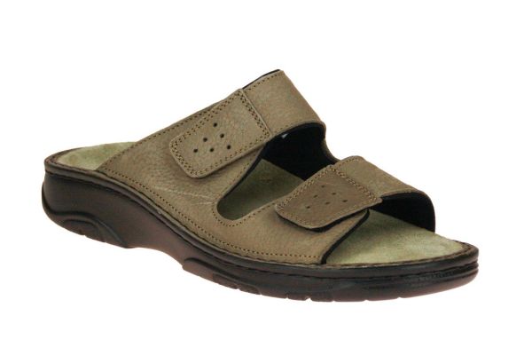 Berkemann Tobias Beige Slipper Uitneembaar Voetbed  (05801-755) - MerkenOutlet