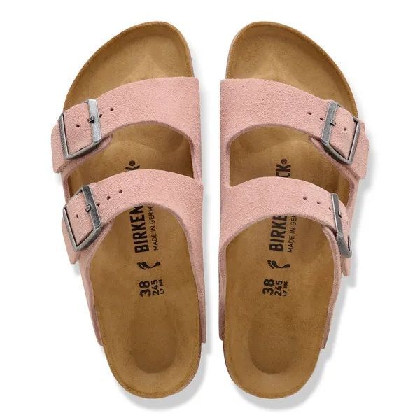 Birkenstock Narrow Arizona Suede Leather Pink Clay  (1031651) - MerkenOutlet