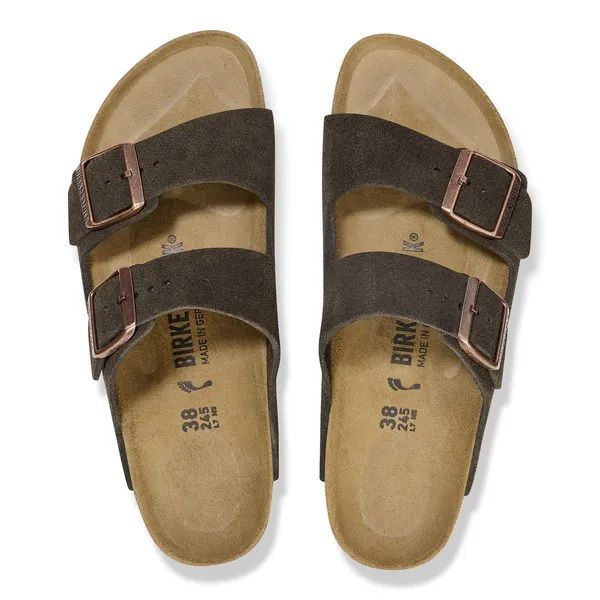 Birkenstock Arizona Suede Leather Mocca Narrow  (1027083) - MerkenOutlet