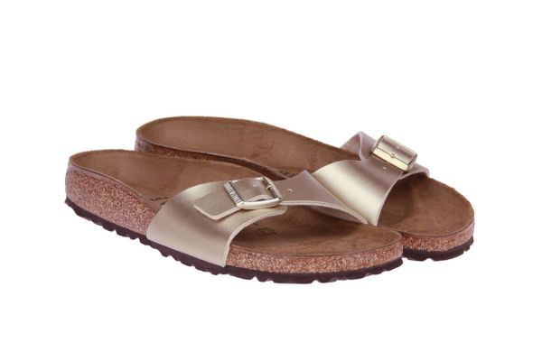 Birkenstock Madrid Narrow Birko-Flor Gold  (1016107) - MerkenOutlet