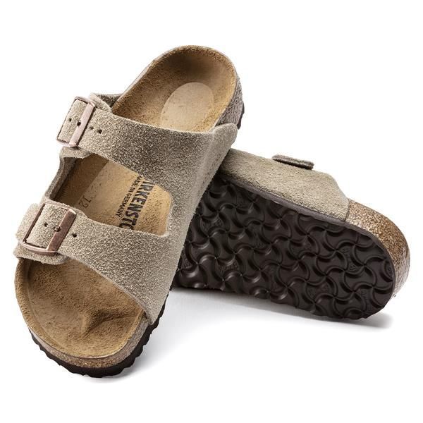 Birkenstock Kids Arizona Narrow Suede Leather Taupe  (1021704) - MerkenOutlet