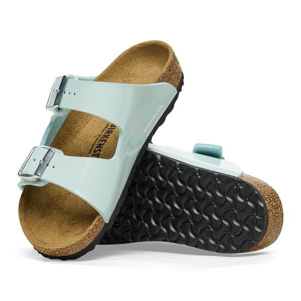 Birkenstock Kids Arizona Narrow BF Patent Surf Green  (1027132) - MerkenOutlet