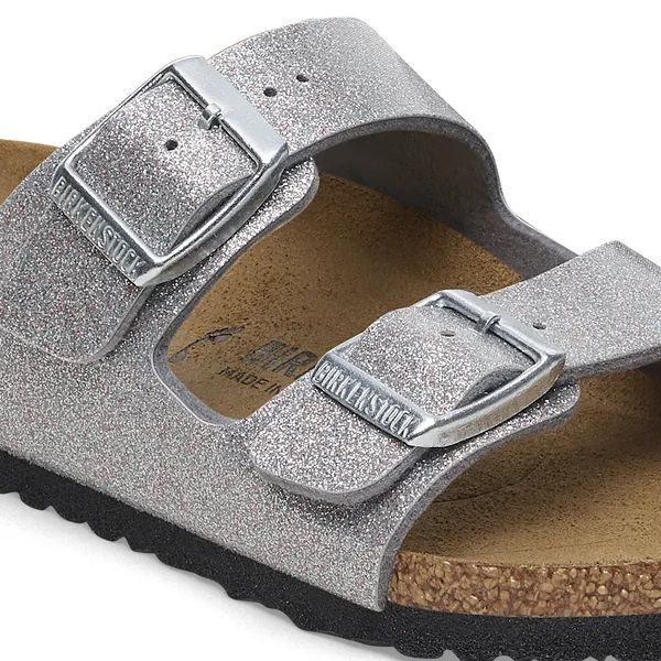 Birkenstock Arizona Kids Birko-Flor Sparkling Light Silver  (1029468) - MerkenOutlet